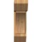 Ekena Millwork Thorton Slat Rough Sawn Bracket w/ Offset Brace, Western Red Cedar, 8"W x 22"D x 26"H BKT0806X22X26THR06RWR - alternate 4